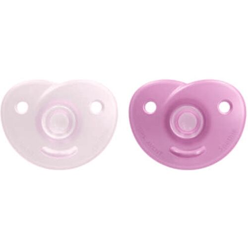 AVENT 2 CHUPETES CURVED SOOTHIES SIL 0-6M NIA
