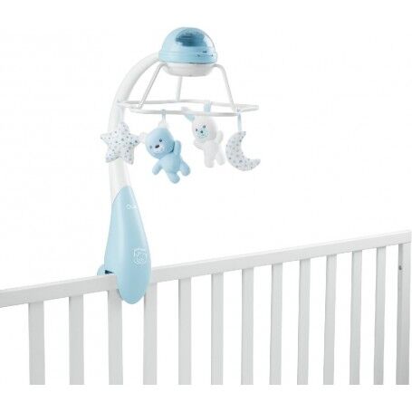 CHICCO TOY FD RAINBOW COT MOBILE BLUE