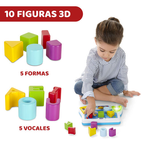 CHICCO TOY SHAPES AND VOWELS ES