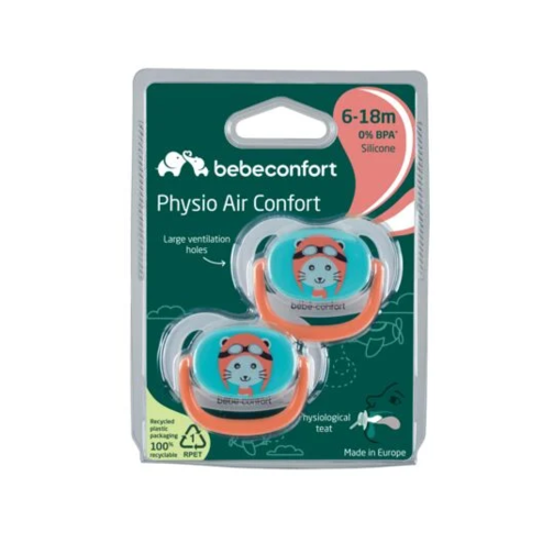 BEBE CONFORT CHUPETE PHYSIO AIR SILICONA 6/18*2 THE TRAVELLER