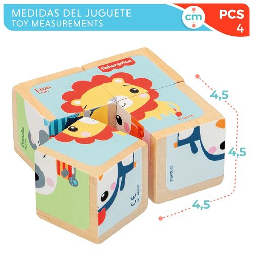 FISHER PRICE PUZZLE BLOQUES MADERA