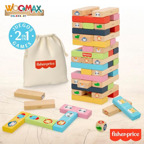 FISHER PRICE TORRE BLOQUES DE MADERA